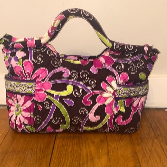 Authentic Vera Bradley Handbag And Matching Wallet in Purple Punch - Picture 3 of 17